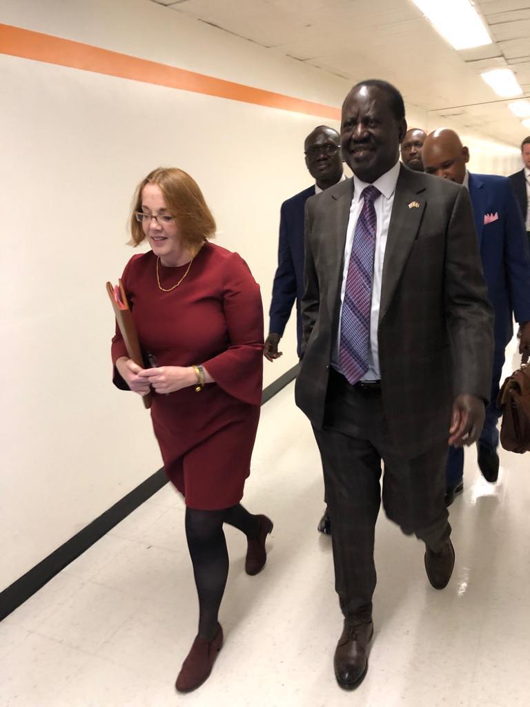 KoechBAN's tweet photo. Today Baba @RailaOdinga met Molly Phee,Assistant Secretary for the candid discussion at the State Department.#BabaInDC https://t.co/aK3i9AF8yQ