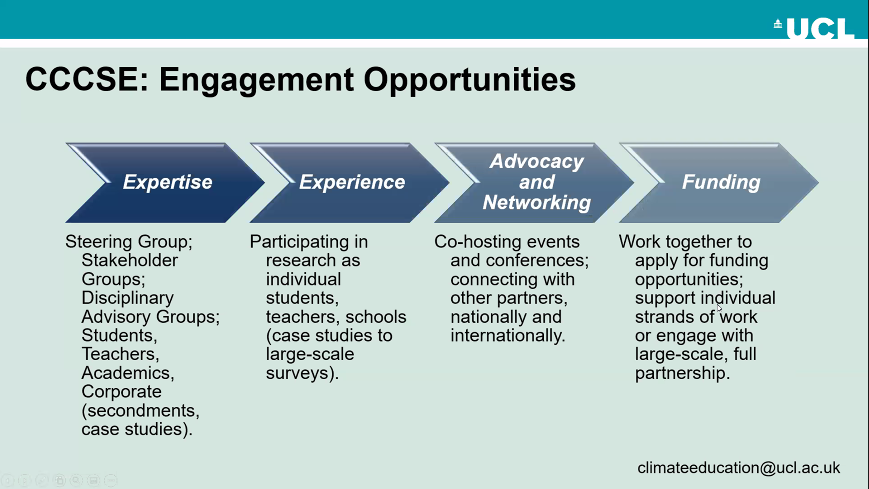 IOE_London's tweet image. As we wrap up this event, have a look at ways you can work with us for #ClimateChangeEd.
More: bit.ly/3kcpz0r

Thank you for listening! #ChangePossible @SustainableUCL @UCL_SDGs
