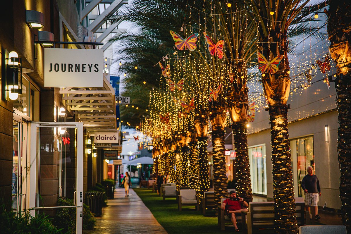 "Visions of Butterflies" is now on view in The District. Designed and inspired by Paige Poppe Art, this installation is a must see! 😍🦋