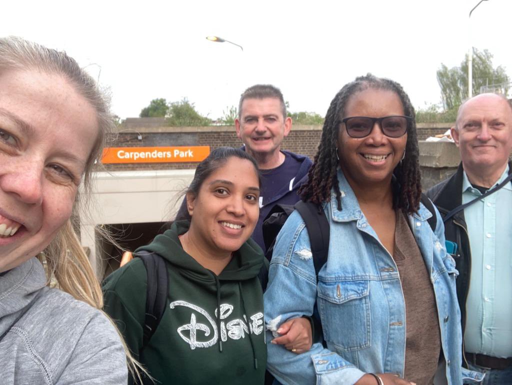 HatchEndStation's tweet photo. https://t.co/wMisbGmLsF the team have made it to Carpenders Park! 3 more to go! https://t.co/fWElaLl1zw