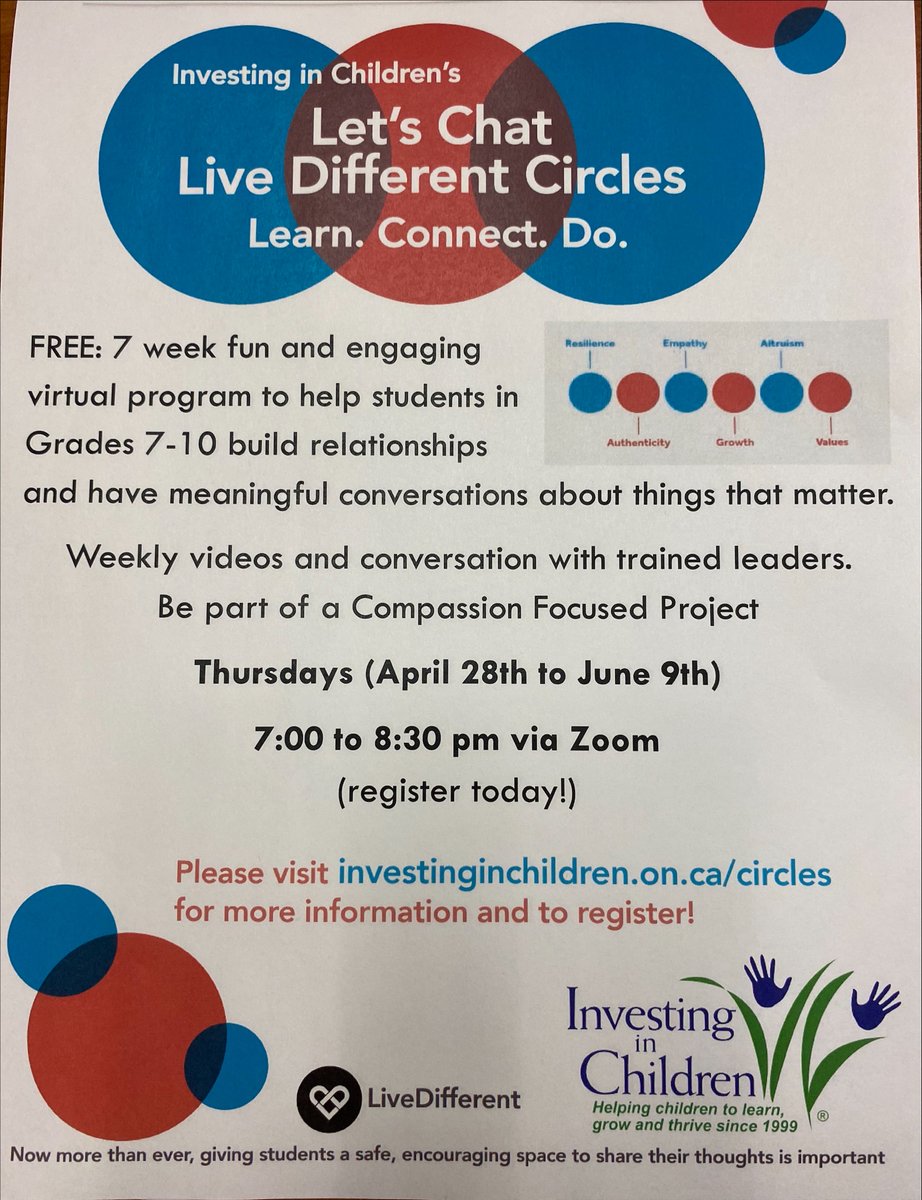 Northridge PS London (@northridgeps) on Twitter photo Check out this awesome opportunity for Grade 7 and 8 students. Register online today!
#TVDSBEquity #TVDSB <a href="/InvestChildren/">InvestinginChildren</a> Check out this awesome opportunity for Grade 7 and 8 students. Register online today!
#TVDSBEquity #TVDSB <a href="/InvestChildren/">InvestinginChildren</a>