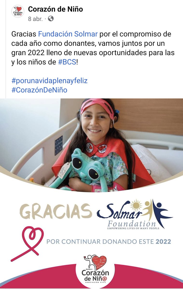 FundacionSolmar's tweet photo. ¿Sabías qué? 💡

👉 Nuestra misión principal es entregar recursos economicos a organizaciones de la sociedad civil con registro de  donatarias autorizadas y podamos beneficiar de manera indirecta a miles de niños y sus familias🥇 👏

#gratitud ❤️ https://t.co/xF9o3Lqc5F