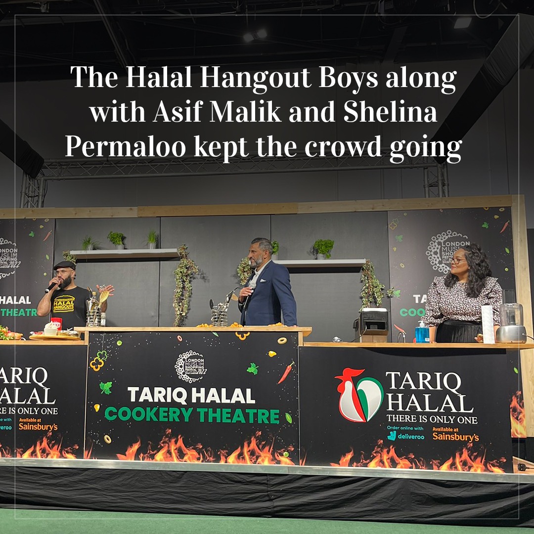 TariqHalal's tweet photo. We had so much fun presenting and sponsoring the Cookery Theatre at this year’s London Muslim Shopping Festival.

It’s always a pleasure to get out of the office and meet our loyal customers face to face, all while having loads of fun. https://t.co/UwcEHIGX0V