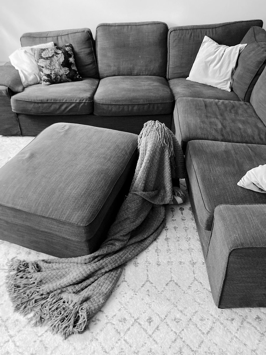 playing hide and seek 
with a two-year-old