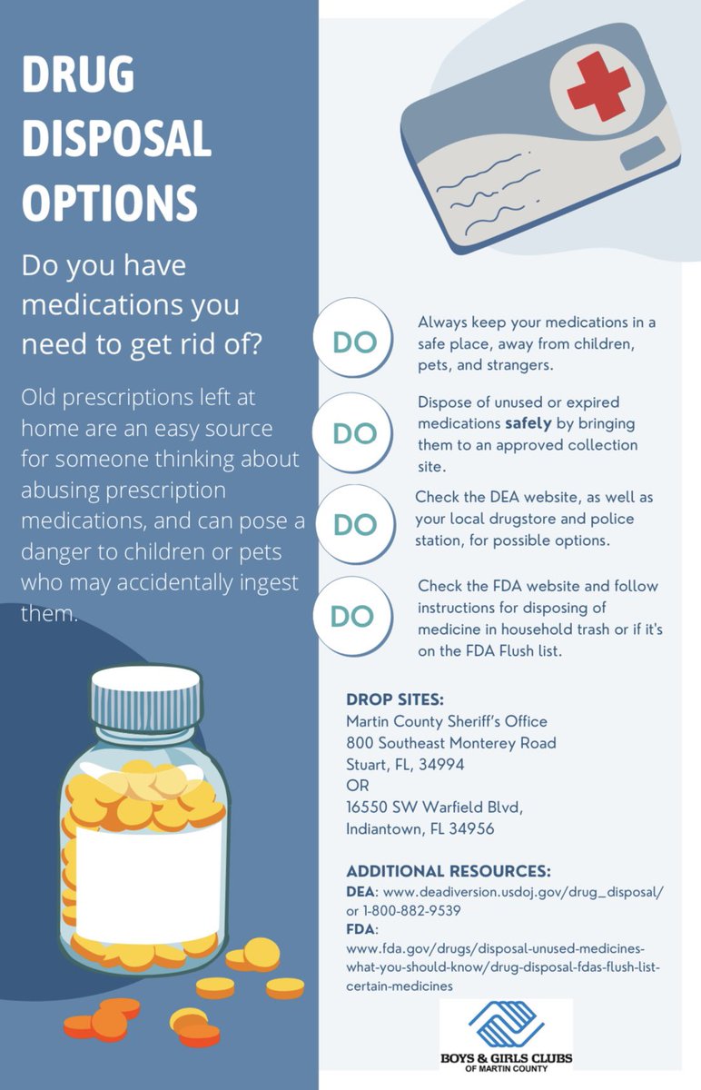 bgcmartincounty's tweet image. The drug overdose epidemic in the US is a clear and present public health, public safety, and national security threat. National Prescription Drug Take Back Day reflects DEA’s commitment to Americans’ safety and health. Find a local collection site: dea.gov/takebackday