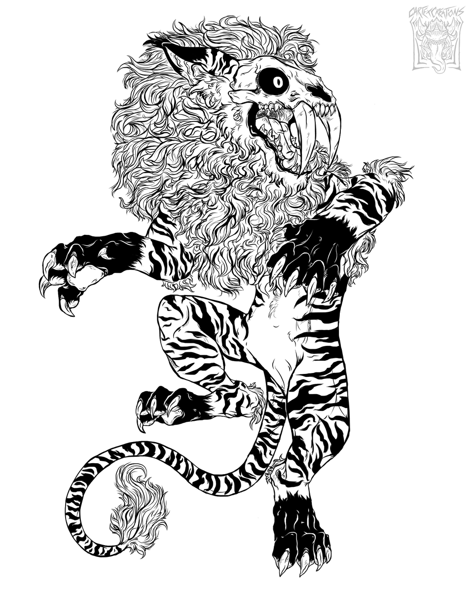 Cartexcreations's tweet photo. lineart of my lionskull have I improved on the fur? #lineat #skullbeast https://t.co/2Yokx87E1n