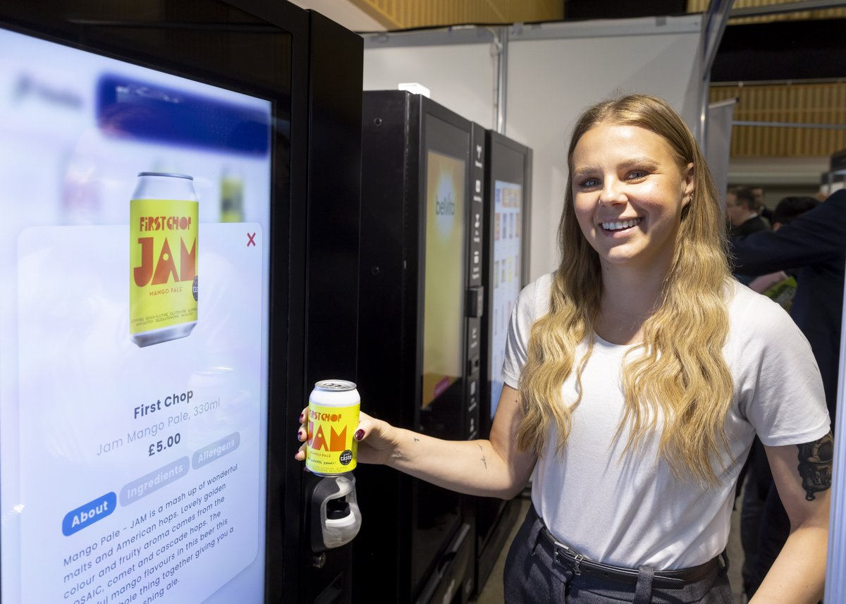 We've always looked to align ourselves with innovation, it's part of our DNA. From our commitment to making 100% gluten free beers to working with  companies such as <a href="/Fingopay/">FinGo</a>, who have just launched the first ever biometric enabled vending machine… selling First Chop Beer!