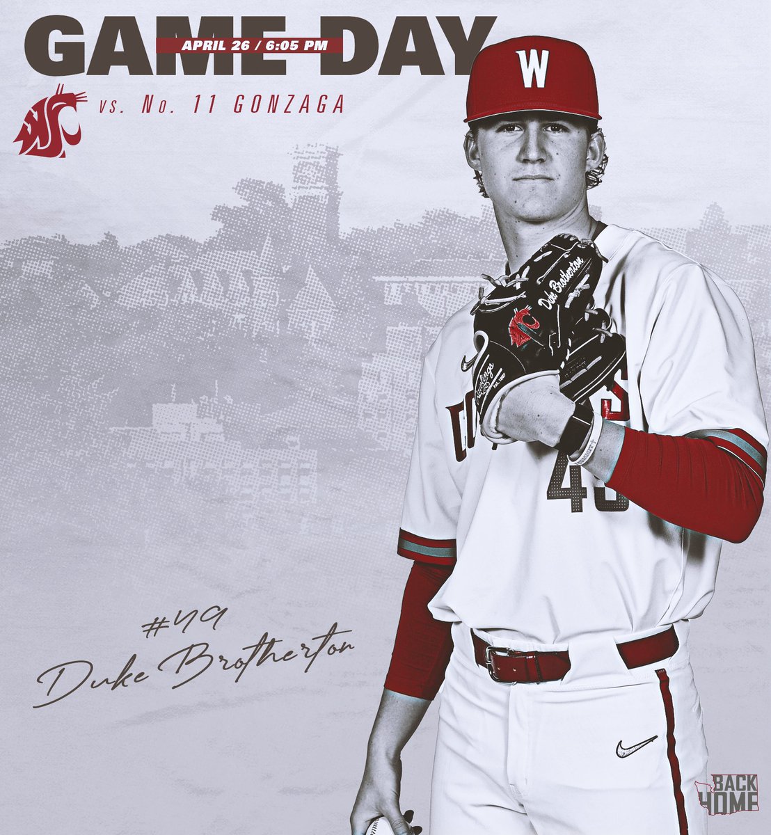 GAME DAY at Bailey-Brayton!

We host No. 11 Gonzaga for a Tuesday night matchup!

1st Pitch | 6:05 pm
Listen | bit.ly/396EkiT
Live Stats | bit.ly/3kePeW9
Watch | bit.ly/3Lm6Pr7

#GoCougs