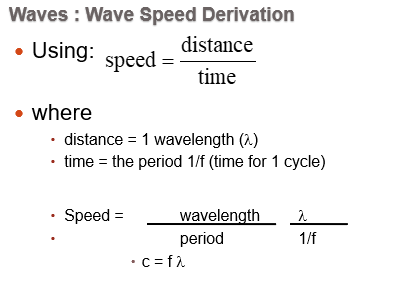 GCSE Physics Wave Speed (v=fλ) Questions and Answers