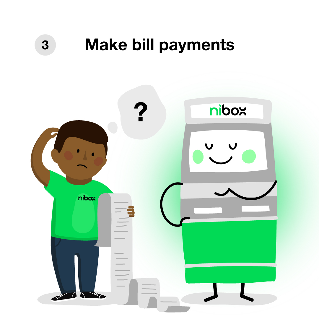 niboxpay's tweet photo. Wondering how to get started on nibox? Here are four things you can do on the kiosk ⬇️ https://t.co/u5iS2TtFv4