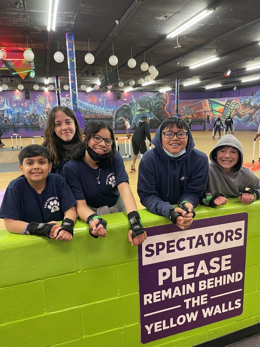 We learned . We skated . We danced . We had a blast!! Thanks to United Skates for a great time ! PSS 6th grade loved every minute!