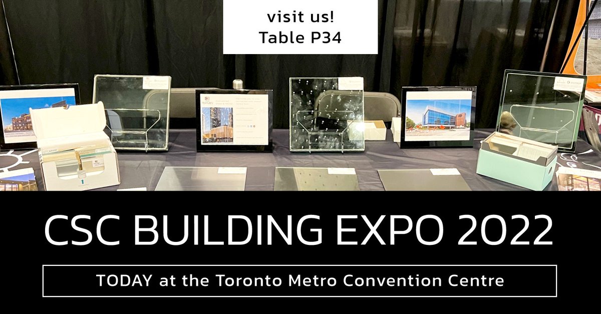 WalkerTextures's tweet image. Join us today at the 44th  @CSCToronto   Building Expo! The show runs from 1pm - 6pm today. Reps Matthew Christie and Marc Deschamps will  be on-site at Booth P34. 
See you there!

#CSC #CSCToronto #CSCglassexpo #tradeshows #glassindustry