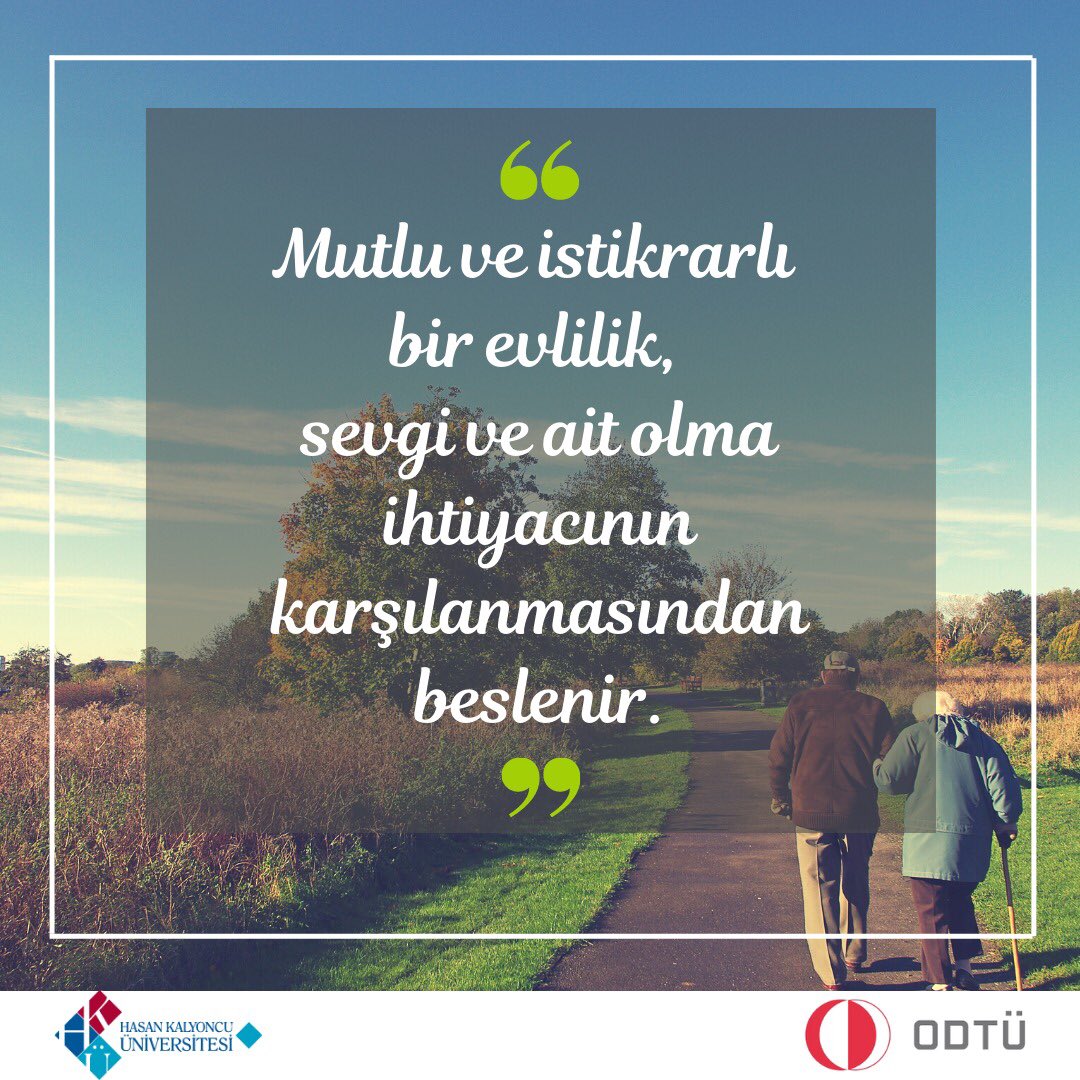 “Mutlu ve istikrarlı bir evlilik, sevgi ve ait olma ihtiyacının karşılanmasından beslenir.”