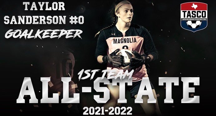 shannonsand71's tweet photo. What an absolute honor for my girl @taylorrrsoccer to be named to @tascosoccer First Team All-State! 
Congrats! 
@HBUWSoccer @ConroeSports @vypehouston @densilva02 @MagISDAthletics @ericdbriggs 
#ForeverGoDogs #ponytailmafia https://t.co/A00ak4gGr4