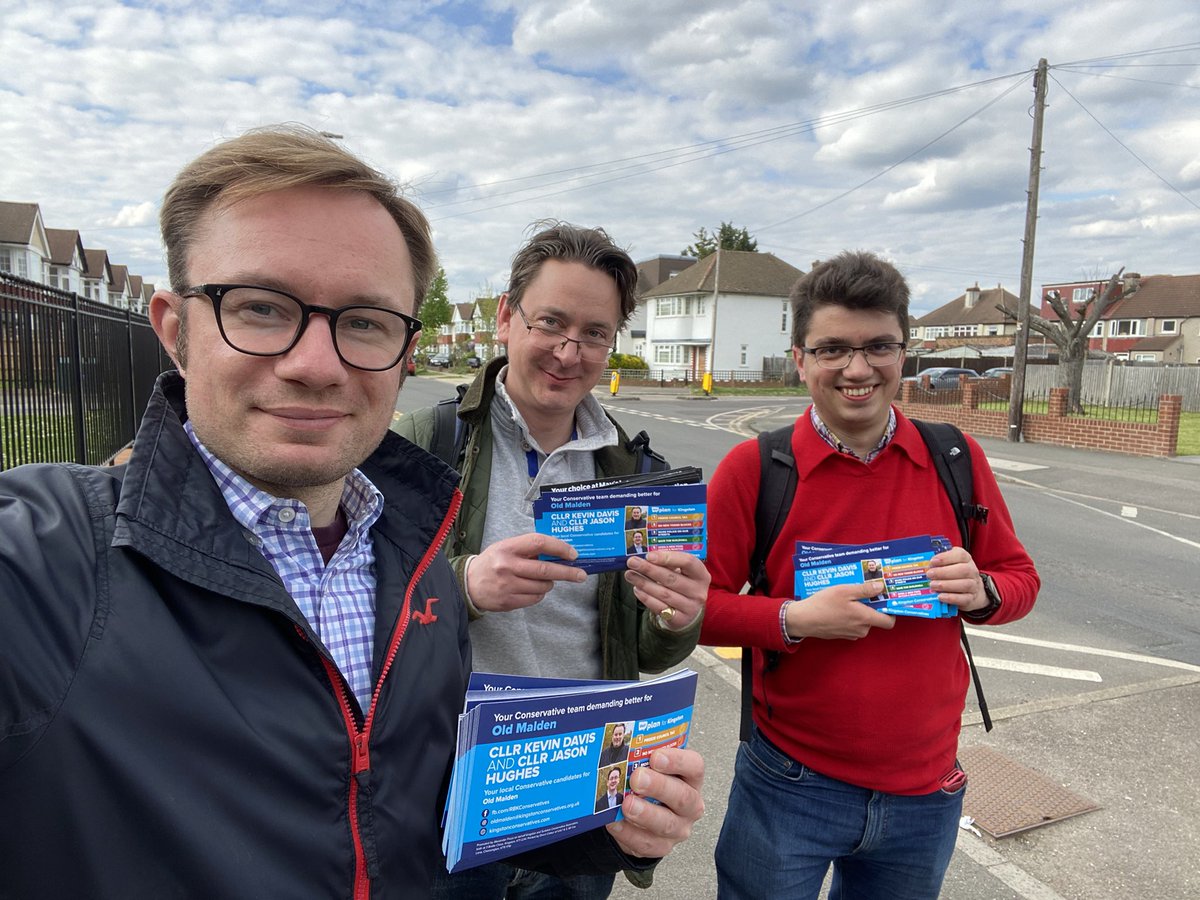 Great canvassing session in Old Malden this afternoon, solid support from local residents.