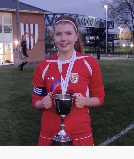SummerhillSch's tweet photo. What an achievement…. Jess in Year 11 captained the girls West Midlands County last night to a 6-1 win against Worcestershire, scoring 2 goals herself. Jess had the honour of lifting the cup as they finished the season as champions with a 100% win record. Proud of you Jess 👏🏻 https://t.co/GMU96rQkMP