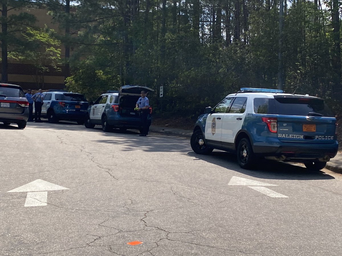 Leesville Road High School was put on a Code Red lockdown for about an hour this morning while <a href="/raleighpolice/">Raleigh Police</a> investigated a bomb threat: abc11.com/11792678/