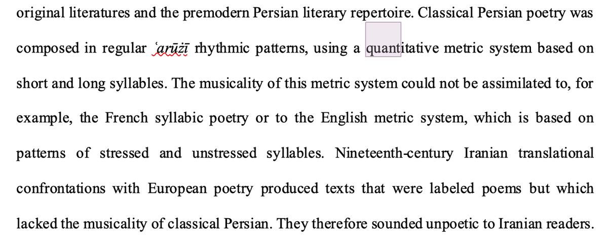 rrgould's tweet photo. Preview of @balaghas Working Paper no. 10 by @Transmodern1 to be released on 1 May. It’s about the concept of translation (tarjama) in classical and modern Persian poetics. Covers an amazing amount of ground in just 4k words. Hopefully a preview of a project to come! #GlobalLit https://t.co/zBpgUaLQZa