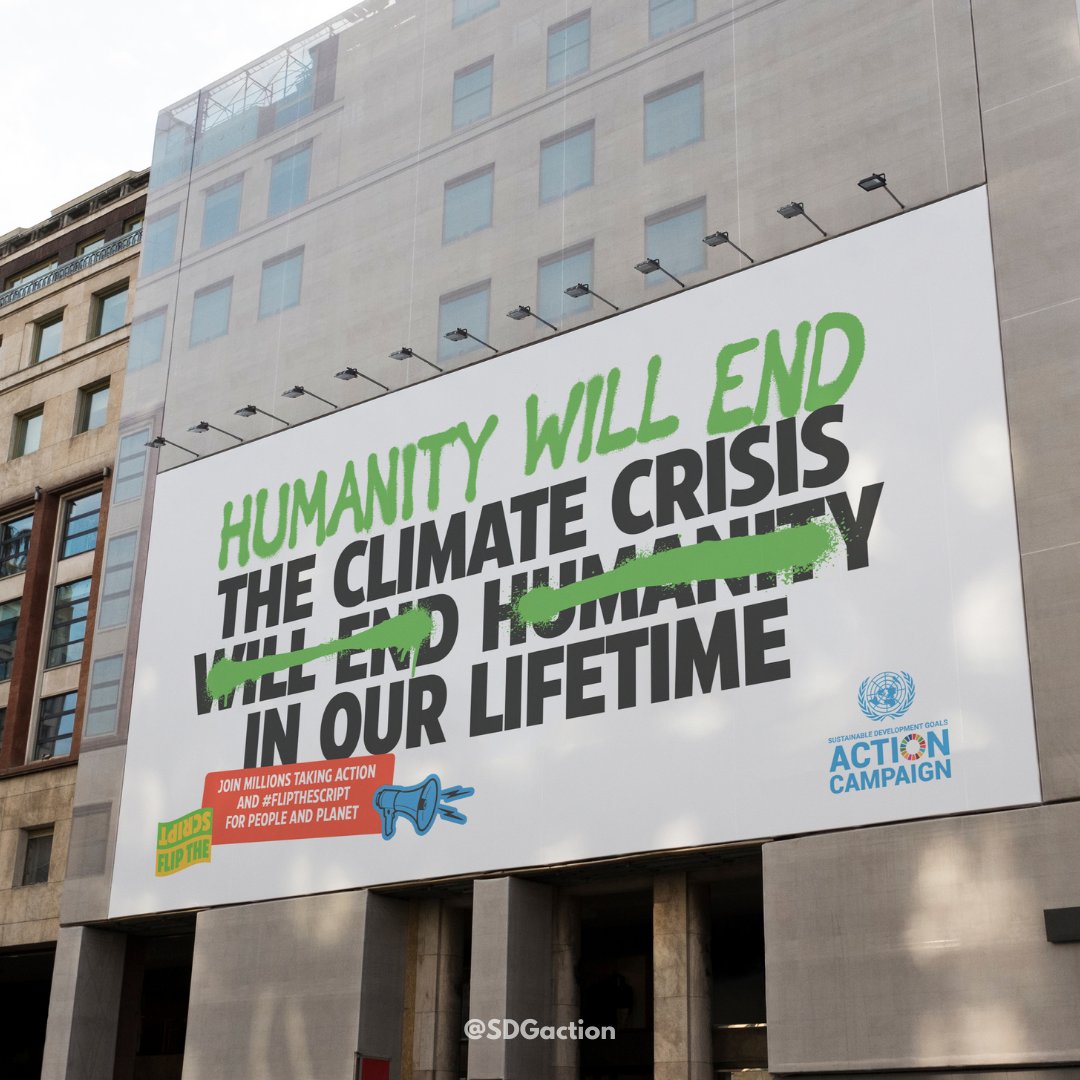 UNGeneva's tweet photo. The climate crisis is the most important and urgent issue of our time. 

Every action counts to solve it - meaning people power, not just powerful people.

It’s time to #FlipTheScript towards a healthy, just &amp; green world: https://t.co/LRguPU95NS

@SDGaction💚🌎
#MyClimateAction https://t.co/EPhjhvOPe8