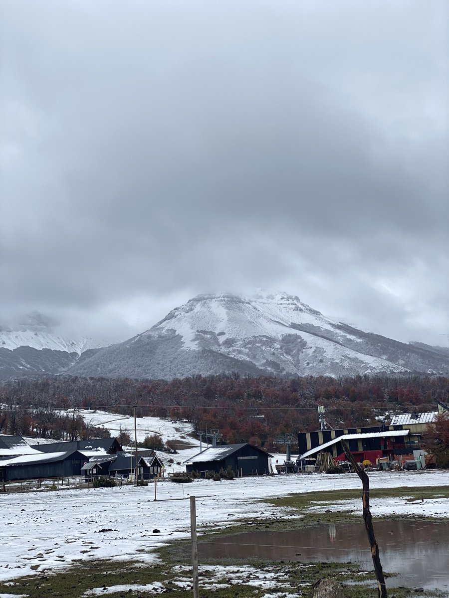 Así está Chapelco. Foto de ayer.