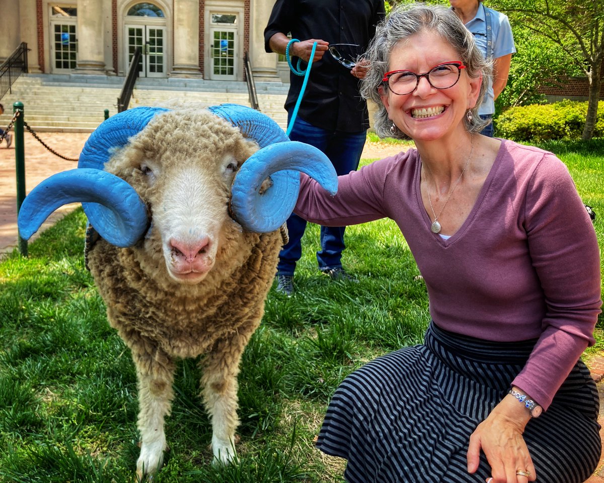 Thanks to the <a href="/UNCHussman/">UNC Hussman School of Journalism and Media</a> ABIDE committee &amp; esp. Mr. Livis for bringing Rameses to Carroll for a visit today!

See if you can spot #RoryThePig🐷 on Rameses' back!!