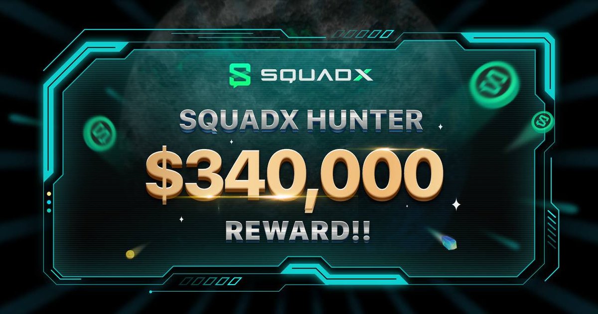 DynamicAirdrops's tweet photo. 🚨 Airdrop: SquadX Hunter Public Beta
🔥 Total Reward: $340,000 Worth Of $SXC And NFT Boxes
📛 Winners: 600 Top Qualified Participants
🤖 Airdrop Link: https://t.co/wZWfbN5CVI
🚀Guideline Page - https://t.co/OVW17tZYbY
🛃 Telegram Group Link : https://t.co/fvtMY3A6PQ https://t.co/wOuZ6Co26W