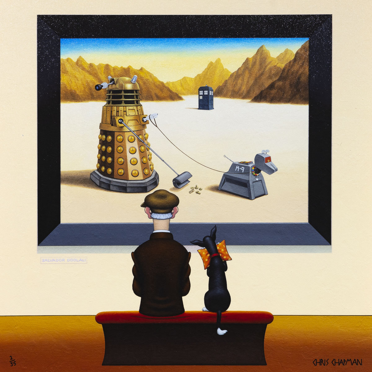 Causing a collision in science fiction, Chris Chapman presents this humorous edition ‘Dali Dalek’. Learn more about this bespoke title now.

#edition #doctorwho