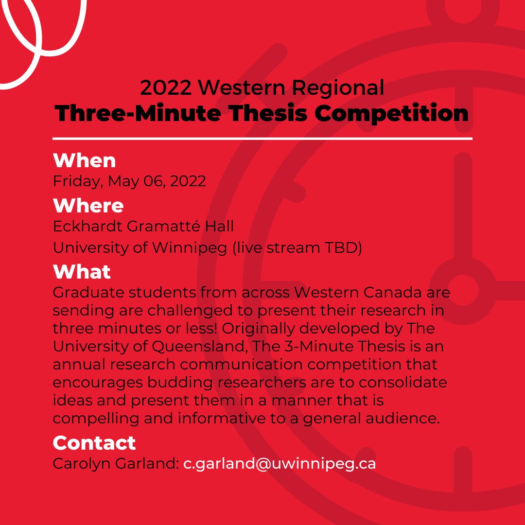 UWGradStudies's tweet photo. Kwaku Ayisi, a Master of Public Policy candidate at @UofRegina is presenting his Three-Minute Thesis, "Decolonizing Child Welfare" at the Western Regional 3MT Competition hosted by @uwinnipeg
on May 6!
More info: https://t.co/PQS4rZTGtU
---
#3mt #wr3mt https://t.co/6KGff1PZKz