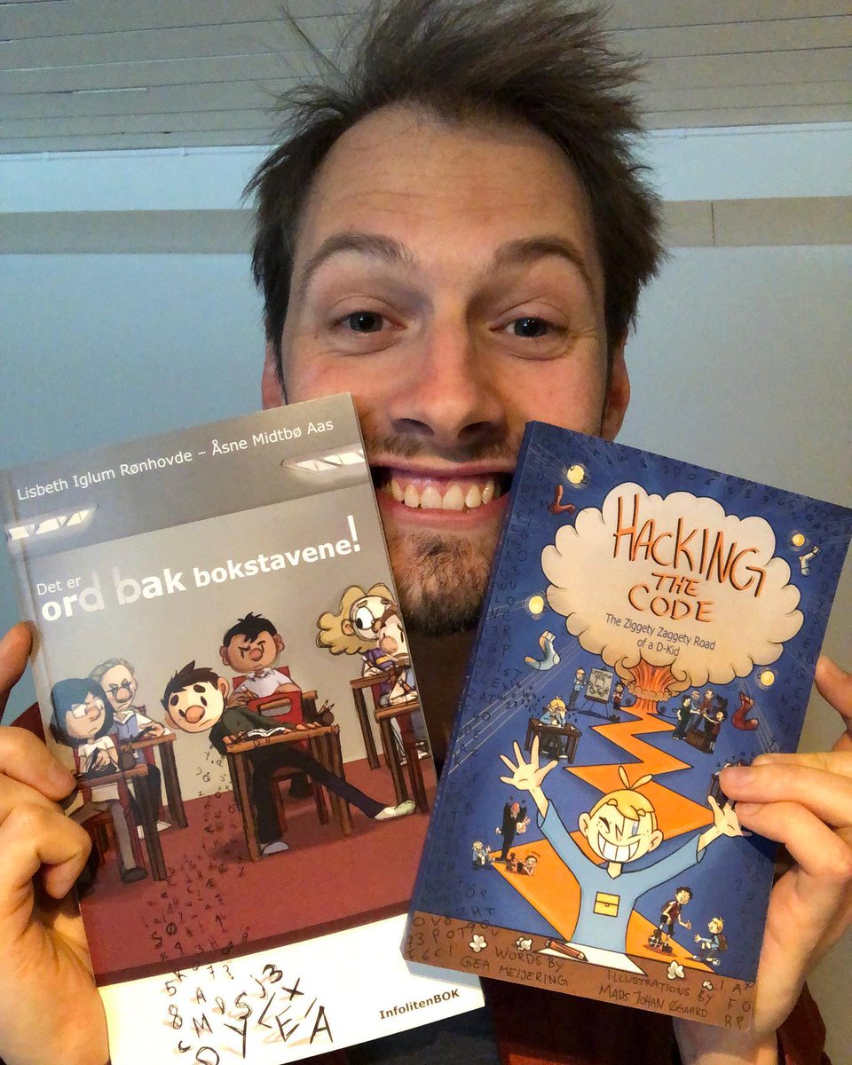 MadsJohanOgaard's tweet photo. It's international book day today!🤩 So here are the two #books I have illustrated✨#Deterordbakbokstavene &amp; #HackingtheCode📚💡😎 🤩 you can find both on my website😎 https://t.co/Grsoc9rlPC
#illustrator #Books #Dyslexia https://t.co/KG5KK7VHhz