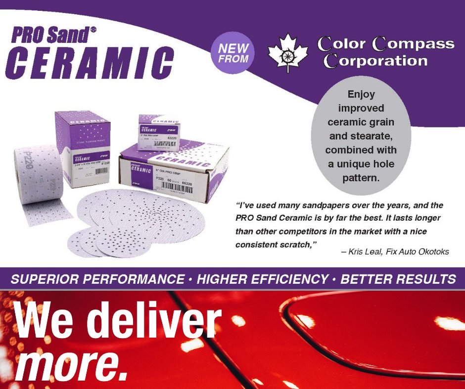 ColorCompass's tweet image. Have you heard about PRO Sand CERAMIC, the latest Premium Abrasive offering from Color Compass?
There is a reason why PRO Sand CERAMIC is defined as the new standard in premium abrasives.

Reach out to us for a test drive today colorcompass.com/contact