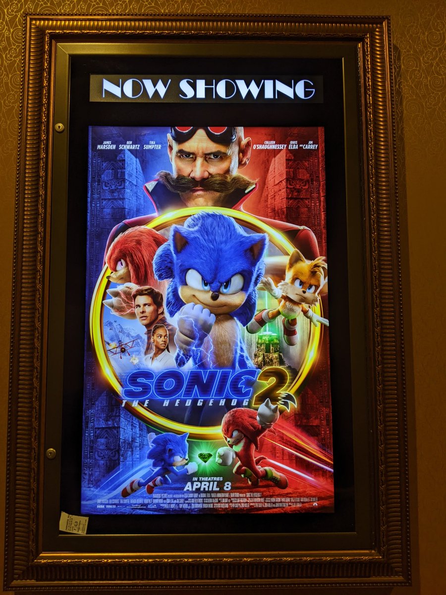 ShadowFoxyGirl's tweet photo. @JimCarrey I loved Sonic 2! The worst part; the impossible task of composing myself any time I saw Jim. The sickening realization of my hero's last film was akin to losing a close relative. You saved me from suicidal depression over the years. As homage, we saw it at our Majestic theater. https://t.co/gwEjlbT8Ym