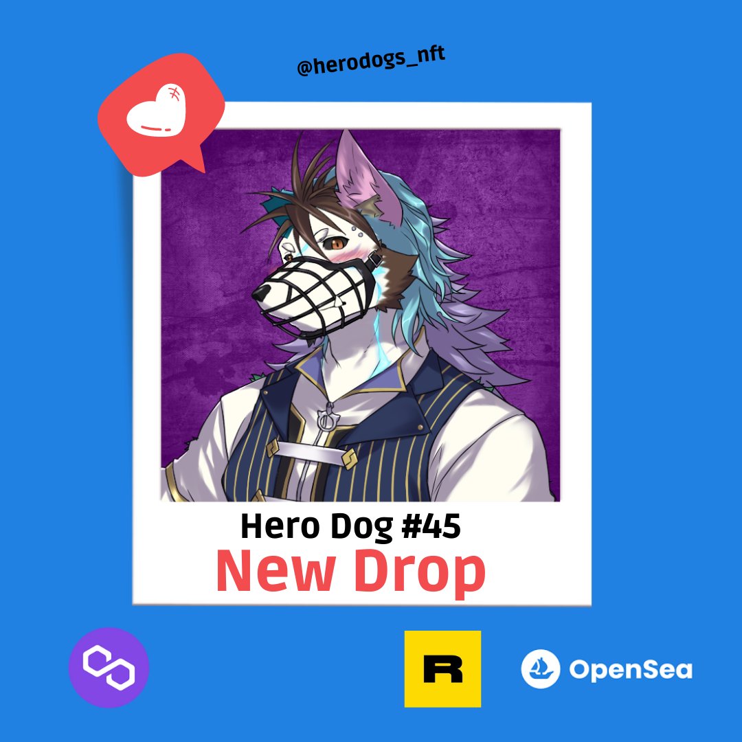 HeroDog #NFT 

New #Drop New #NFTProject 

Unique 1/1

#NFTs #NFTCommmunity #NFTGiveaway #dropyournft