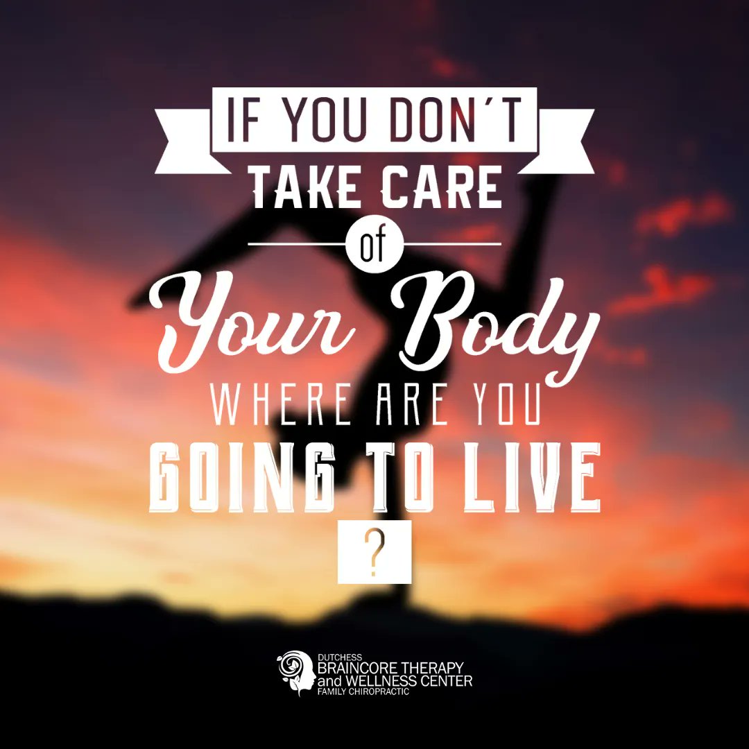 DrWillBraincore's tweet image. If you don&apos;t take care of your body, where are you going to live?

#braincore #neurofeedback  #chiropractic #chiropractor #nutritionaltherapy #nutritiontips #correctiveexercise #alternativemedicine #eastfishkill #hopewelljunction #dutchesscounty