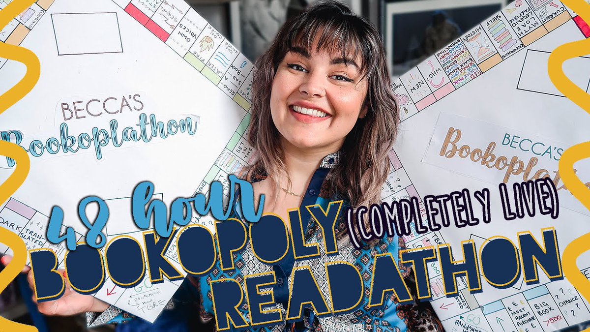 BeccasBookopoly's tweet photo. EVERYTHING YOU NEED TO KNOW ABOUT THE 48-HOUR BOOKOPLATHON 🎲

First up, the announcement video 
https://t.co/lDtgpxuEZv https://t.co/pBTTO8Xa28
