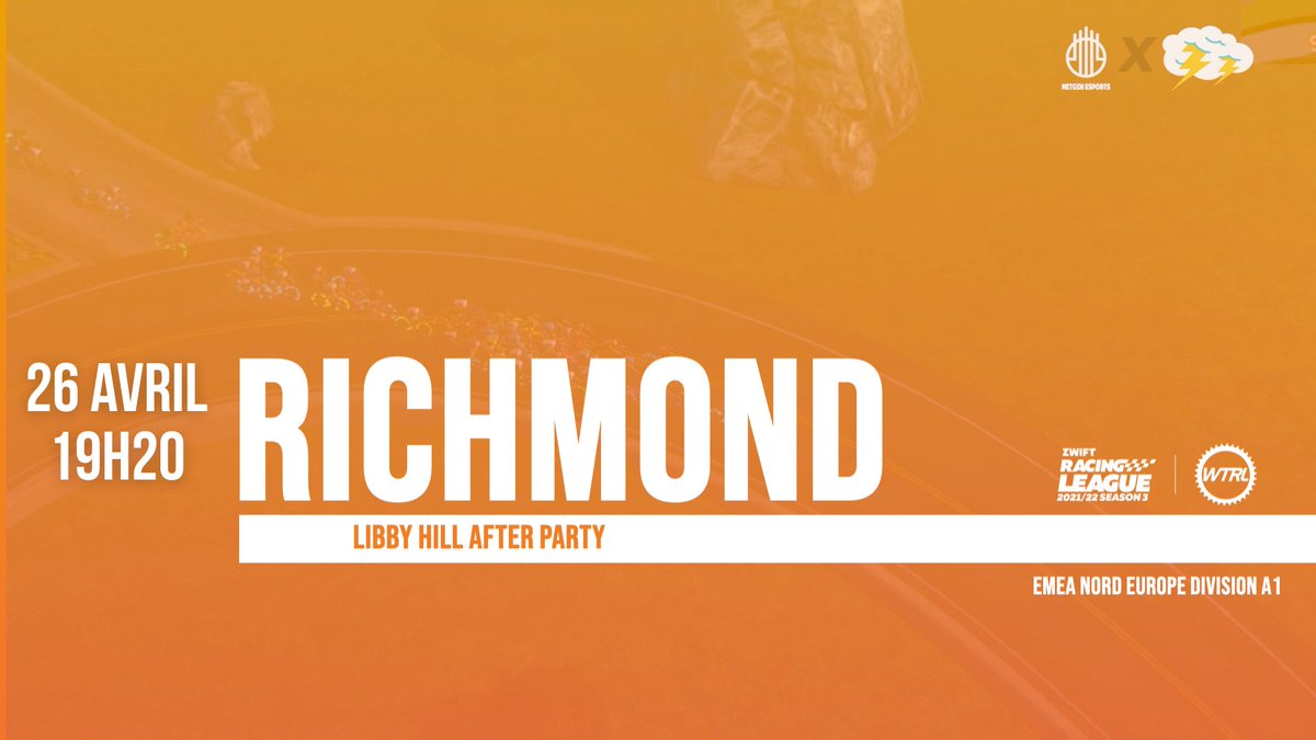 On se donne rdv dans qq mins pour la #ZwiftRacingLeague ! 🏆🚴

#ZRL #Zwift #ZwiftRacing #eCyclingteam

Twitch 👉 bit.ly/2RO228l
YouTube 👉 bit.ly/35N7eU8