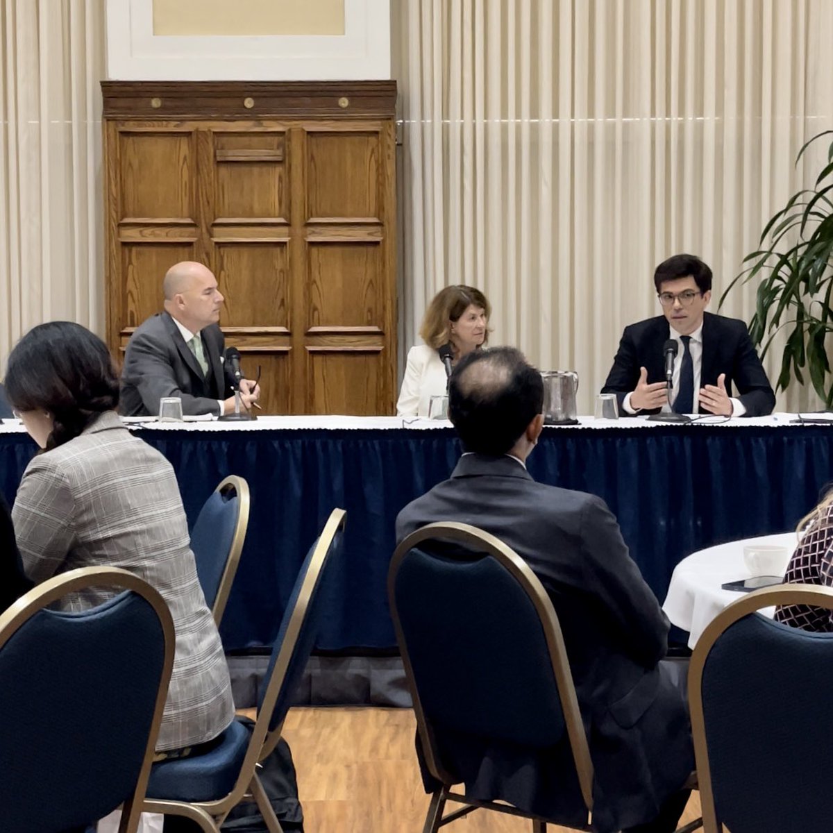 thanosdimadis's tweet photo. I had the honor today to be at the National Press Club to discuss the future of journalism, among distinguished speakers @RayKerins @sonniefron. (It was the first time I did public speaking in DC as an American, addressing my American fellows — I did that with a great pride!) https://t.co/ZhLPDxnJZN