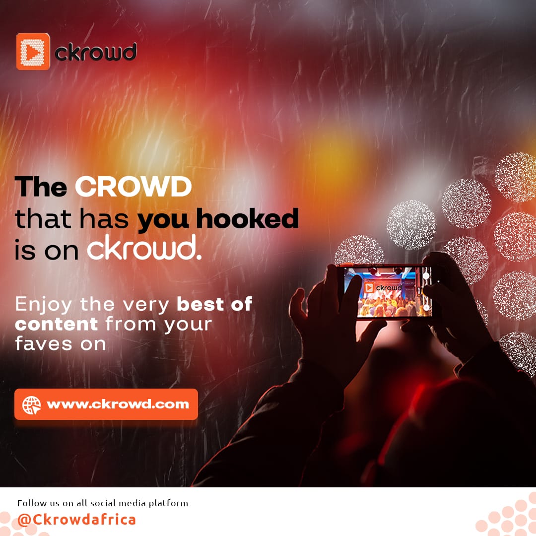 CkrowdAfrica's tweet photo. Say no to boring, irrelevant videos!
Get to enjoy content created specially for you on Ckrowd.
Click on link in our bio to get started.
#exclusivecontents
#CkrowdAfrica https://t.co/zZLWxdxavU