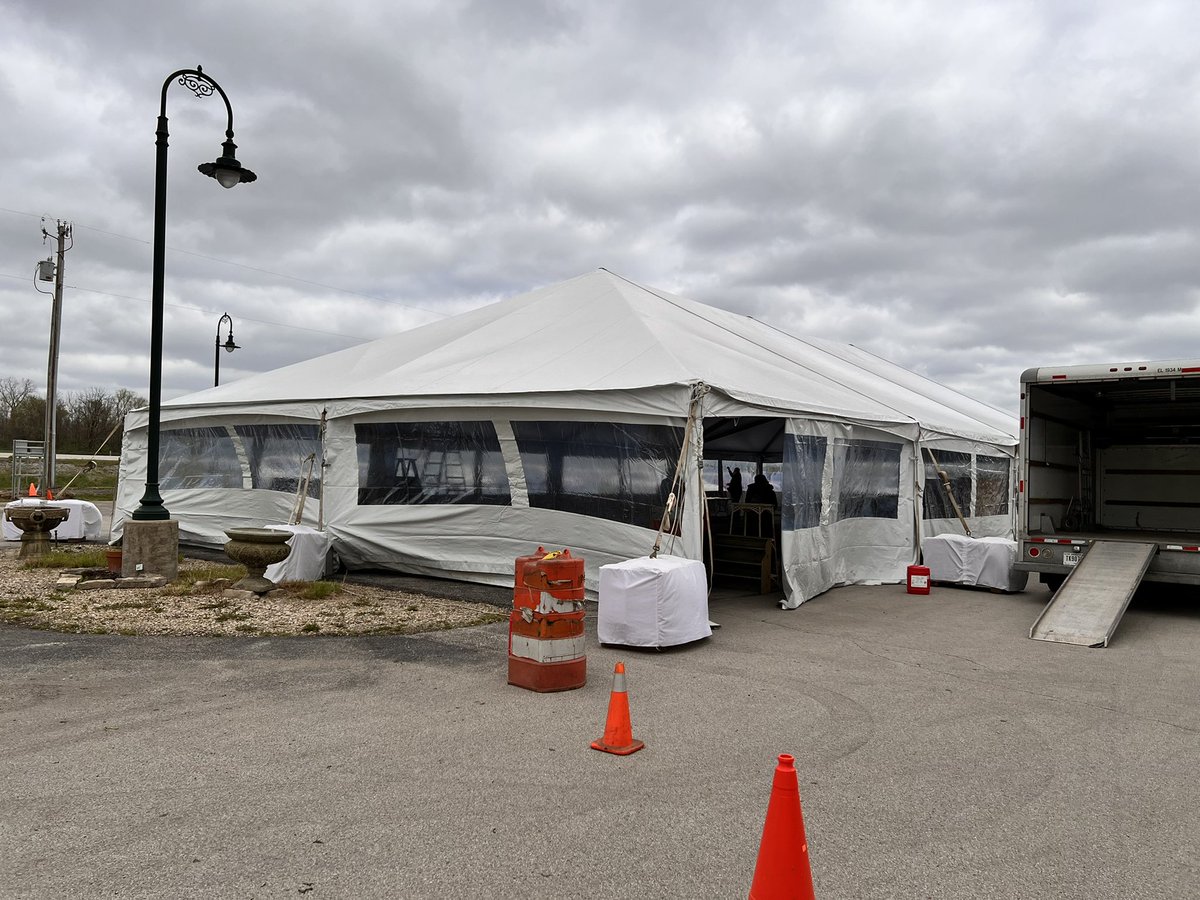 Open House tent is up!!! Now it’s time to fill it! 😍