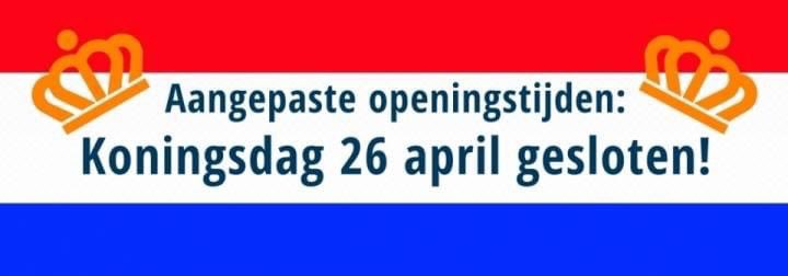 weghuis's tweet photo. Koningsdag 27 april vieren we de verjaardag van onze Koning Willem-Alexander en zijn we gesloten.

Zondag 1 mei zijn we geopend van 13:00 uur tot 17:00 uur.
#Oldenzaal https://t.co/M91psYTRW4