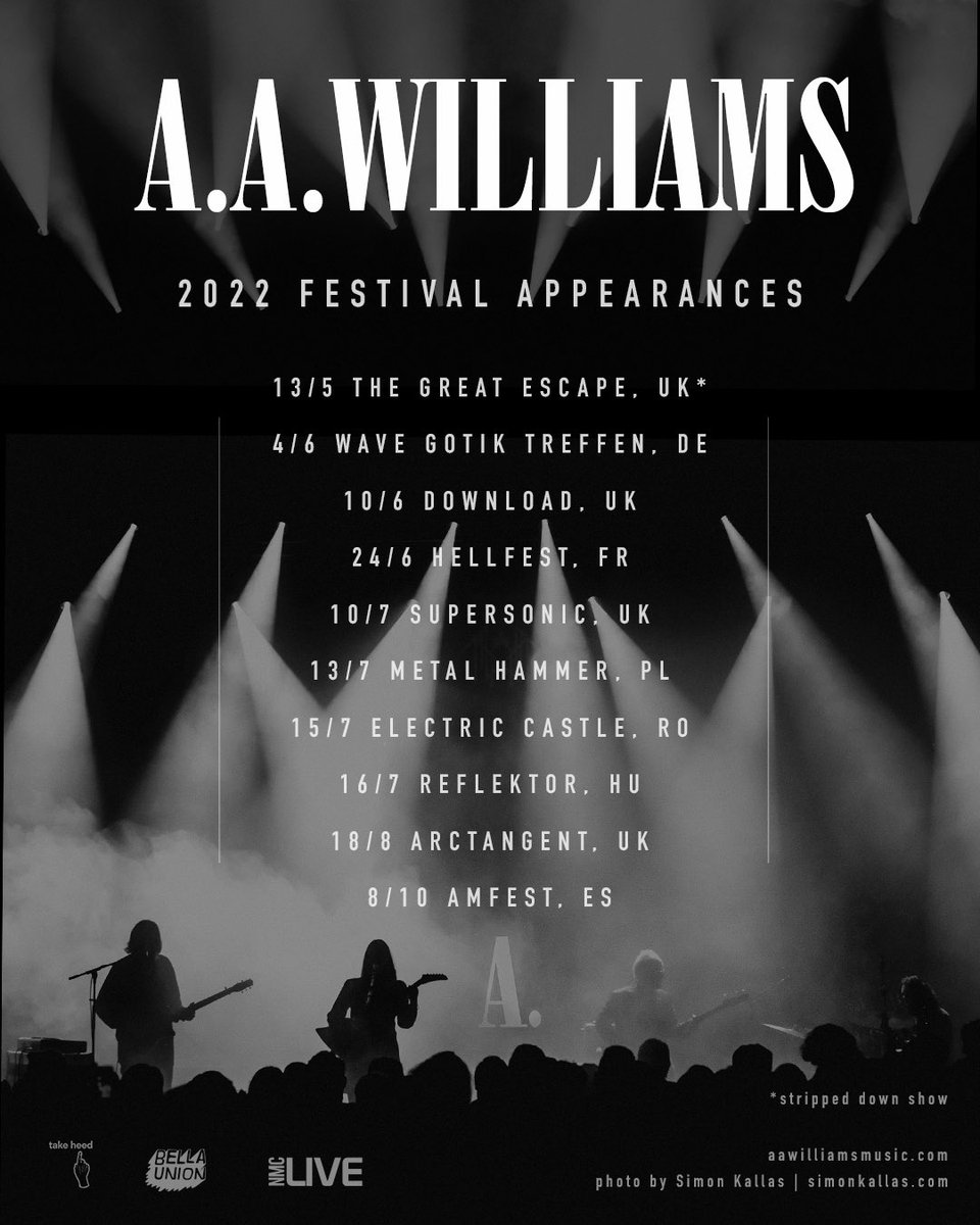 aawilliamsmusic's tweet photo. I’ll be performing at these wonderful festivals across the UK and Europe this Summer 🔥⁣
⁣
@thegreatescape  // @DownloadFest // @hellfestopenair // @supersonicfest // @MetalMindProd // @ATGFestival // @AMFest_bcn // @bellaunion //

Tickets at https://t.co/IF9UXeUugx 
⁣ https://t.co/gMcKDNHlSR
