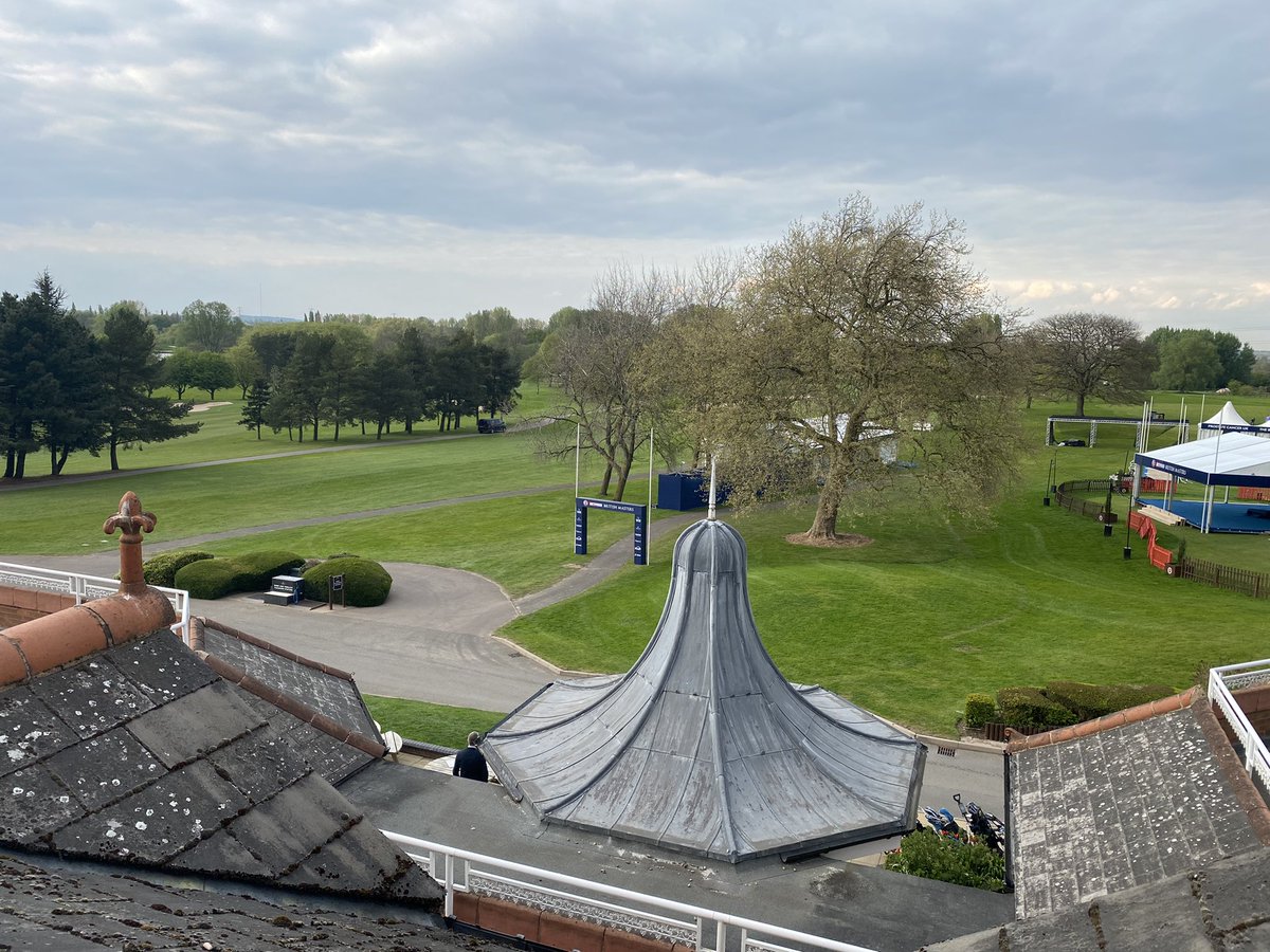 sayerca's tweet image. Room with a view. #belfry #britishmasters