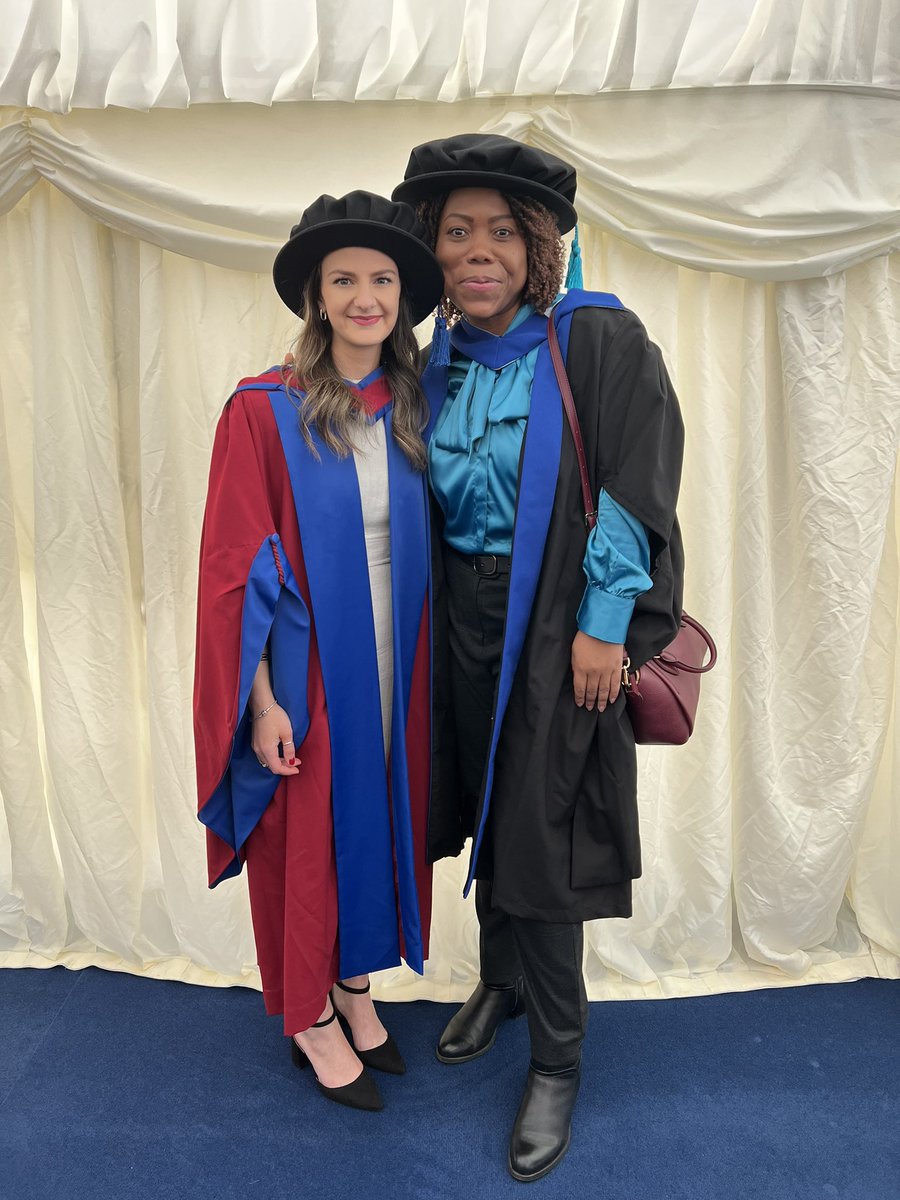 veritymccullagh's tweet photo. Today I got to complete the PhD journey and graduate! Special thanks have to go to the amazing @nokoye2013 for being an incredible supervisor, I wouldn’t be here without her! 🎓🍾 https://t.co/RCfz1kEHx7
