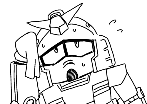 一日一枚絵1063日目
暑くない? 