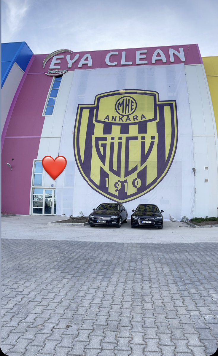 EYA CLEAN Ankaragücü bayrağımızı astı. Hayırlı işler diliyoruz 💛💙 #Ankaragücü