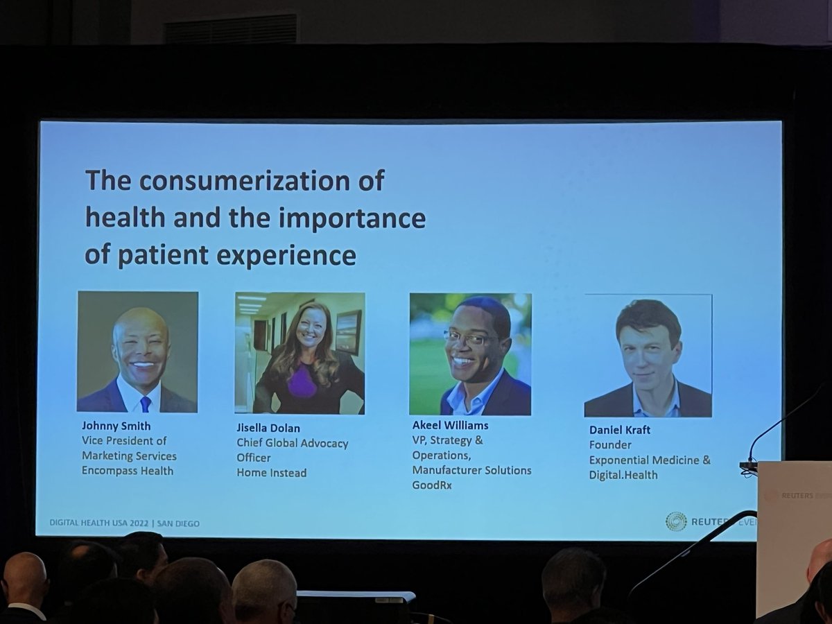 #DigitalHealth These speakers and their companies understand that their efforts to reach and engage patients have to focus on best health outcomes and partnership with health delivery systems and educators.