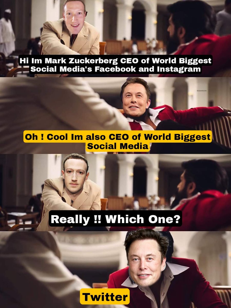 shadowguy1998's tweet photo. #TwitterCEO
Meme for @elonmusk ❤️
Congratulations CEO of Twitter ✌️ https://t.co/Wf5LP4Z1Ln
