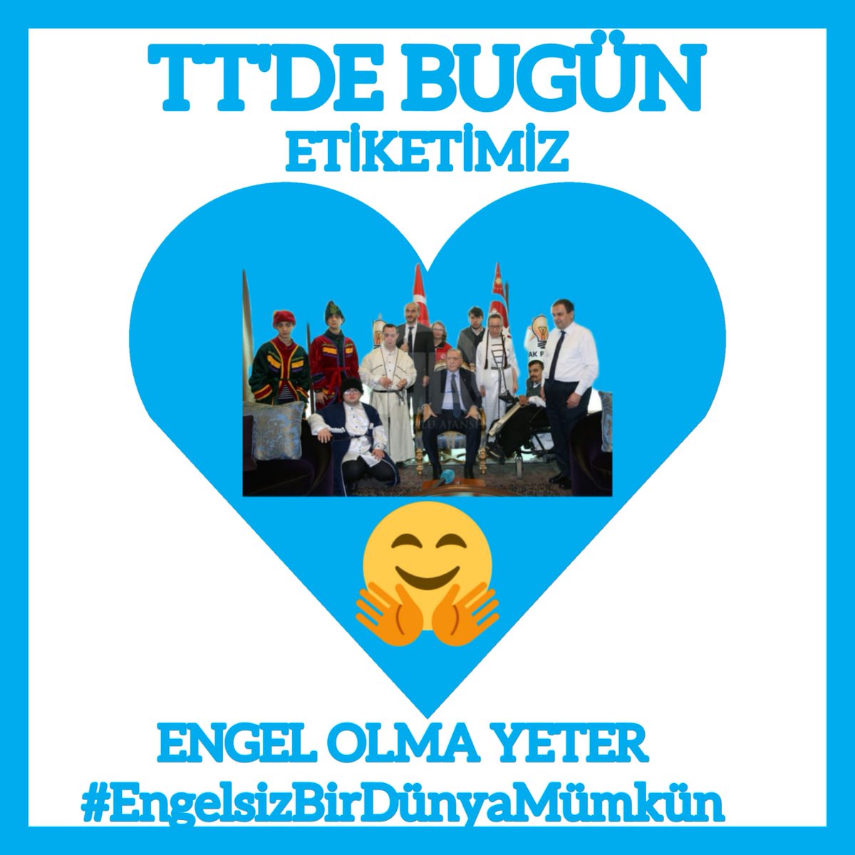 Geçmişle gelecek arasında mukayese yapabilmek tüm toplumlar için en kıymetli hazinedir.
Geleceği inşa etmek adına bizlere bu şansı sağlayan ve tecrübeleriyle bizlere ışık tutan Sayın Cumhurbaşkanımıza minnettarız.

ENGEL OLMA YETER

#EngelsizBirDünyaMümkün