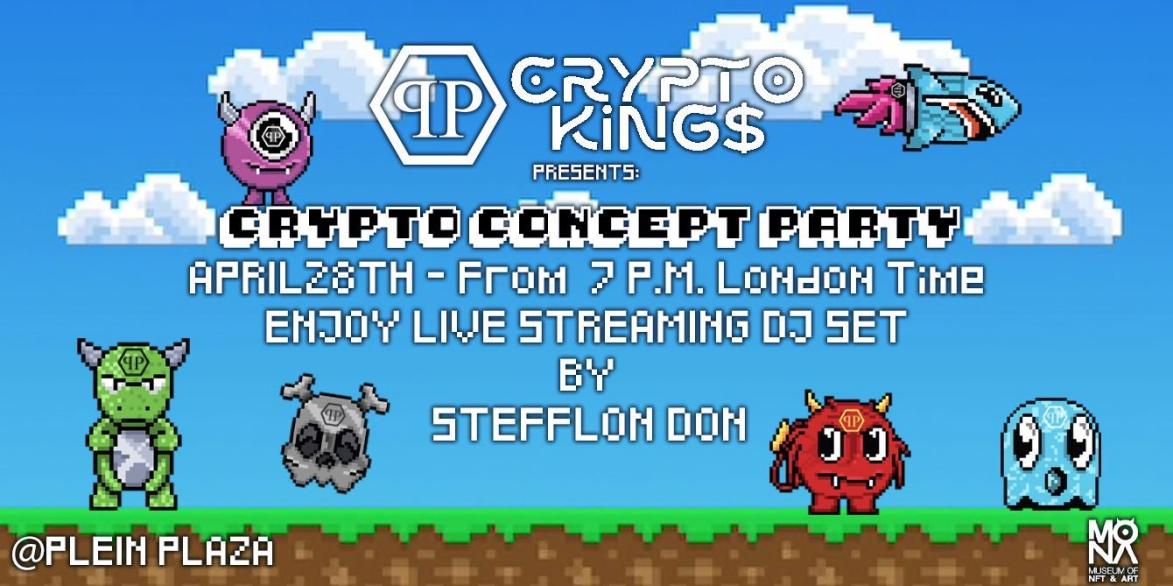 philipp_plein's tweet photo. Join us in @decentraland on Thursday, April 28 for the Crypto King$ Plein Plaza Party (-76,-56)! 🥳🚀

Ft. a live DJ event with @stefflondon and the official release of our new Lil Monsters game!

6PM UTC // 2PM EST // 11AM PST https://t.co/urqzGMzLRg