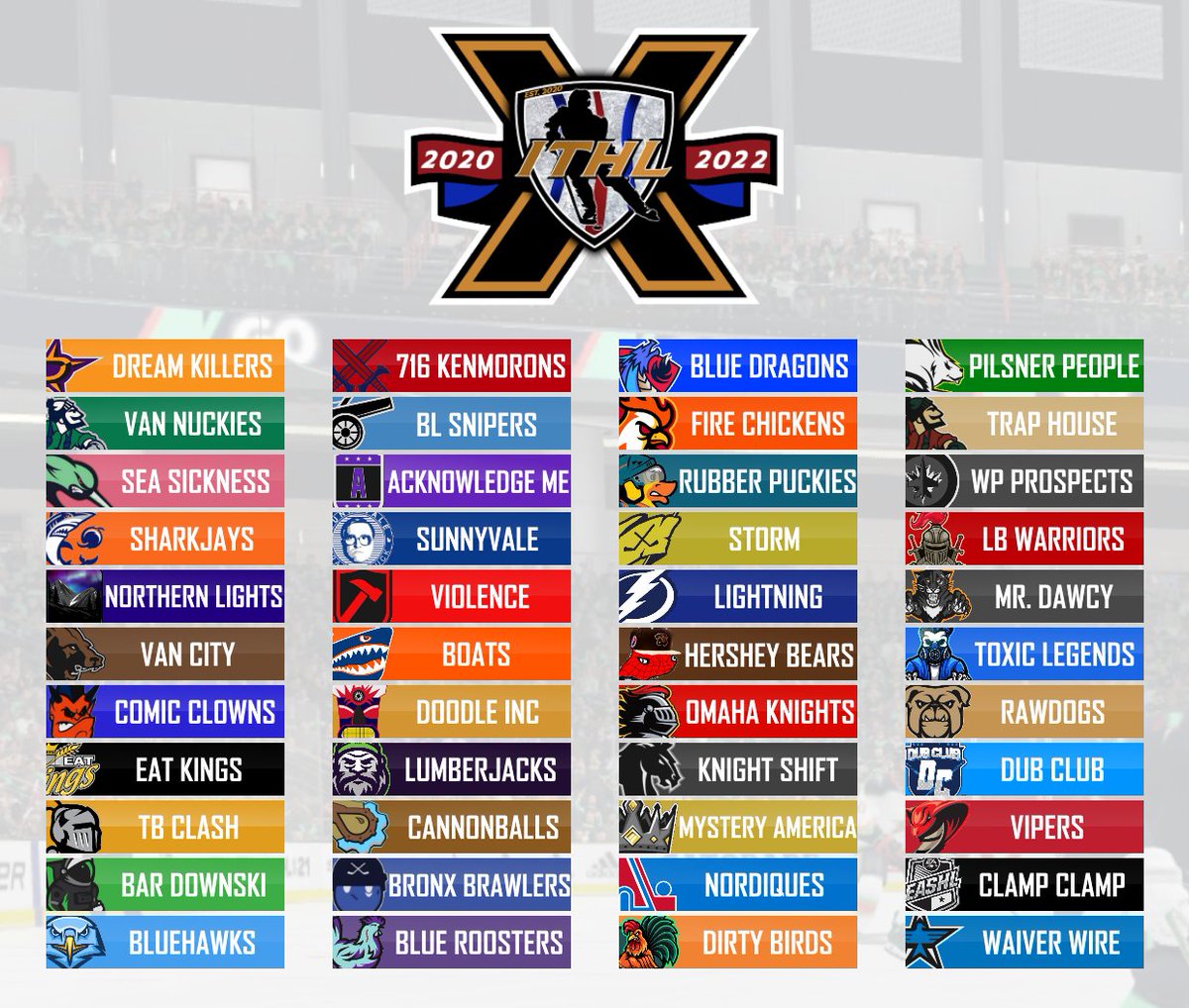 The teams are set! ✖️

44 teams will be a part of Season 10!

There are a lot of familiar faces, and a lot of new ones..

Action starts this Friday!

Give our member Clubs a follow! 
(found below)