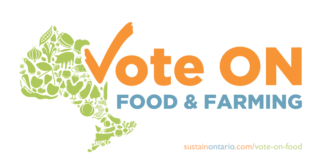 SustainOntario's tweet photo. Our 2022 #VoteONFood Campaign is live! 🥕🌱

Please visit https://t.co/7Pxgfec21Q for our Good Food &amp; Farming Ideas — and the Issues, Evidence, and Action Items.

#SustainableFarming #FoodLiteracy #CommunityGrowing #FoodAccess #LocalFoodProduction #FoodJustice #FoodPolicy #onpoli https://t.co/97OltCdFli